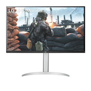 LG 32UP550N, 32'', UltraFine, Ultra HD, HDR, USB-C, серебристый/белый - Монитор