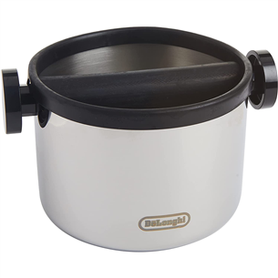Kavos tirščių dėžutė DeLonghi, 128 mm, stainless steel DLSC062