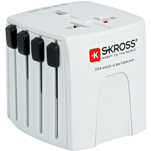 Skross MUV Micro, white - Travel adapter