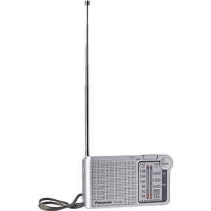 Panasonic RF-P150D, digital tuner, FM/AM, gray - Portable radio