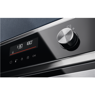 Electrolux SurroundCook 600, пиролитическая очистка, 45 настроенных программ, 72 л, нерж. сталь - Интегрируемый духовой шкаф