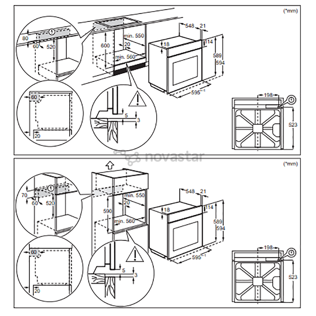Orkaitė Electrolux EOF6P70X