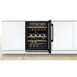 Bosch Series 6, 44 bottles, height 82 cm, black - Built-in Wine Cooler