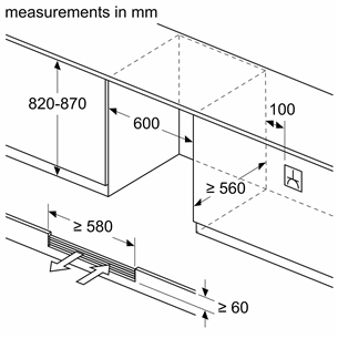 Įmontuojamas vyno šaldytuvas Bosch KUW21AHG0, talpa 44 buteliai, 82 cm