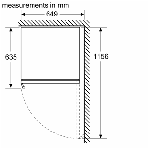 Įmontuojamas vyno šaldytuvas Bosch KUW21AHG0, talpa 44 buteliai, 82 cm