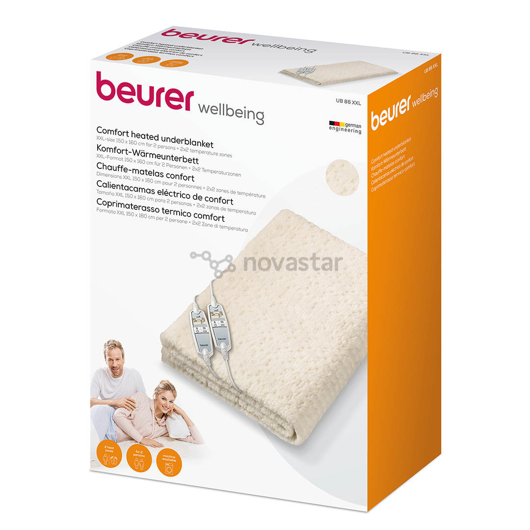 Beurer XXL, 150 x 160 см, бежевый - Электрическая простыня