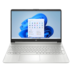 HP Laptop 15s-fq3000no, 15,6", FHD, Intel Celeron, 4 ГБ, 128 ГБ, серебристый - Ноутбук 5R8U3EA#UUW