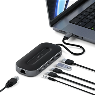 Satechi USB-4 Multiport + 2.5G Ethernet, темно-серый - USB-хаб