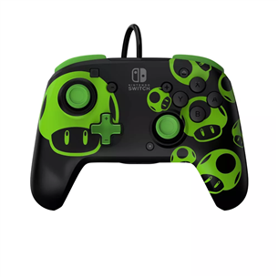 Žaidimų pultelis PDP, Nintendo Switch, 1Up Glow in the Dark REMATCH Controller 708056070328