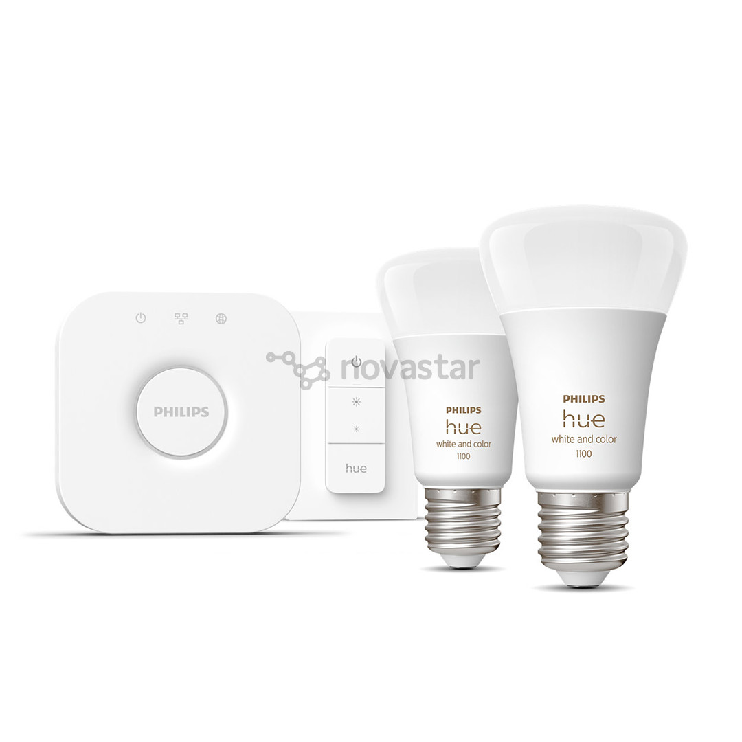 Philips Hue White and Color Starter Kit, E27, 2 vnt., spalvotos - Išmaniųjų lempučių komplektas