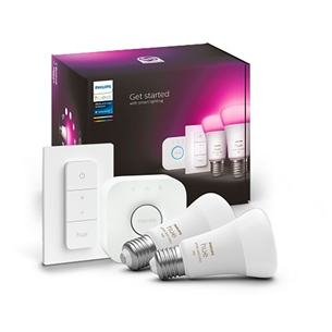 Lemputė Philips Hue White and Color Starter Kit, E27, 2 vnt.