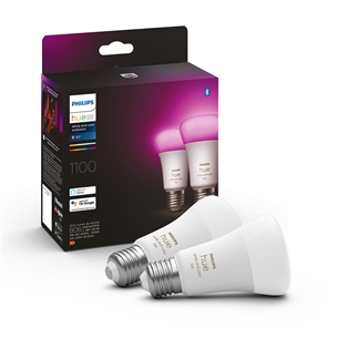 Lemputė Philips Hue White and Color Ambiance, E27, 2 vnt.