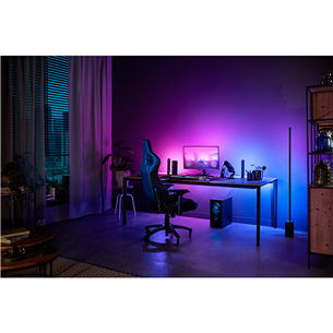 LED juosta Philips Hue Play Gradient PC Lightstrip, 32''-34'' + Bridge, black/white