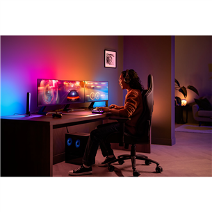 LED juosta Philips Hue Play Gradient PC Lightstrip, 3x 24''-27'', black/white