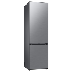 Samsung BeSpoke, 387 л, высота 203 см, серебристый - Холодильник