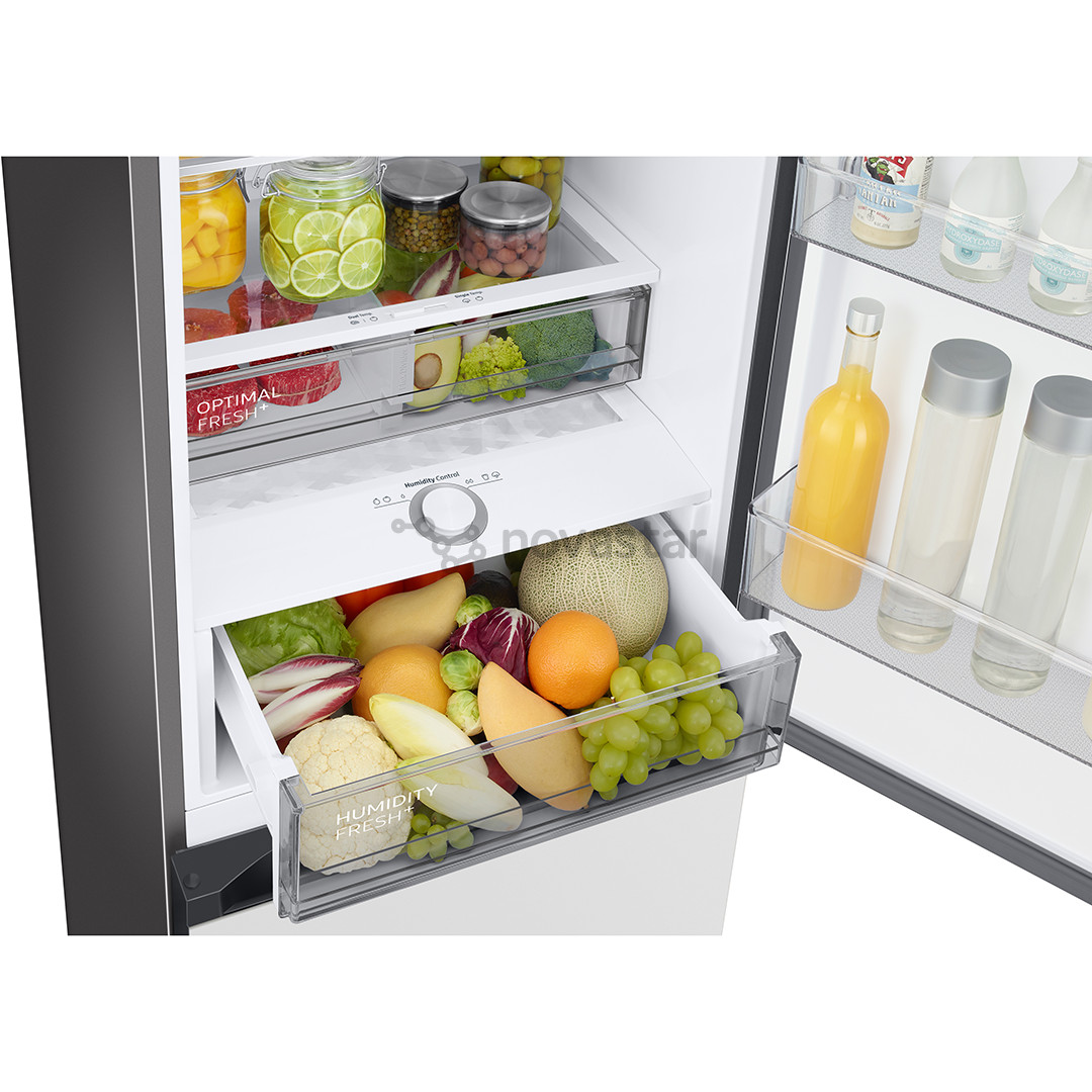 Samsung BeSpoke, 390 L, aukštis 203 cm, baltas - Šaldytuvas