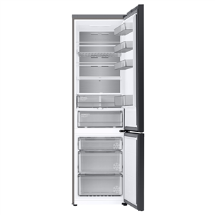 Samsung BeSpoke, height 203 cm, 387 L, black - Refrigerator