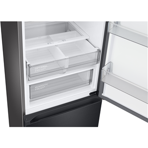 Samsung BeSpoke, height 203 cm, 387 L, black - Refrigerator