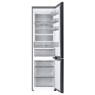 Samsung BeSpoke, 387 L, height 203 cm, black - Refrigerator