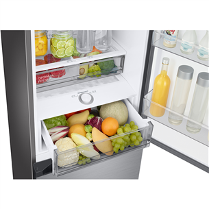 Samsung BeSpoke, 387 L, height 203 cm, stainless steel - Refrigerator