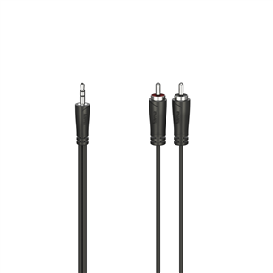 Hama Audio Cable, 3.5 mm - 2 RCA, 1,5 m, black - Cable