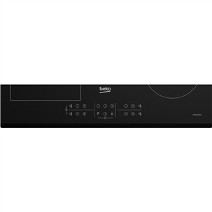 Beko, Beyond, plotis 58 cm, nuožulnus kraštas, juoda - Įmontuojama indukcinė kaitlentė