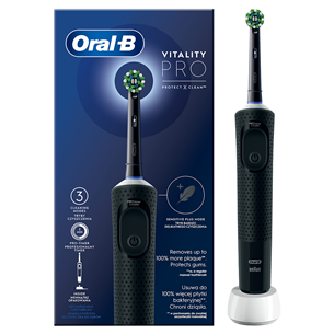 Elektrinis dantų šepetėlis Braun Oral-B Vitality Pro, D103VITALITYBLACK D103VITALITYBLACK