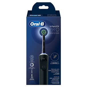 Elektrinis dantų šepetėlis Braun Oral-B Vitality Pro, D103VITALITYBLACK