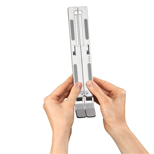 Hama Light Notebook Stand, foldable, silver - Notebook stand