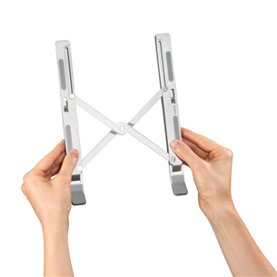 Hama Light Notebook Stand, foldable, silver - Notebook stand