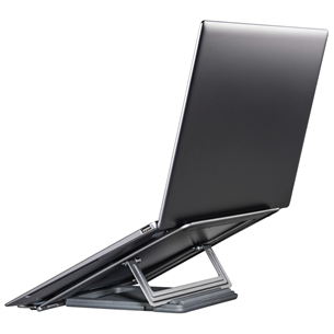 Hama Metal Notebook Stand, регулируемая высота, черный - Подставка для ноутбука
