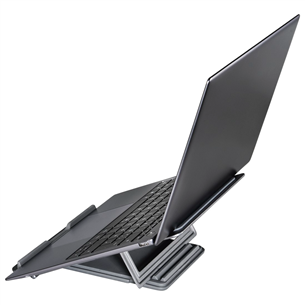 Nešiojamo kompiuterio stovas Hama Metal Notebook Stand, reguliuojamas aukštis, juodas