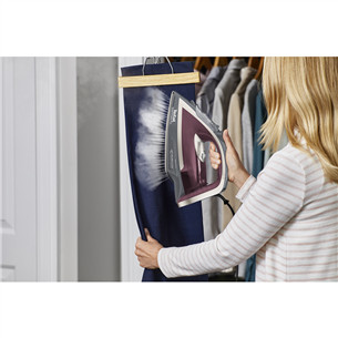 Garų lygintuvas Tefal FV6870E0 Smart Protect Plus, 2800 W, violetinis/pilkas