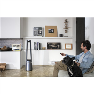 Tefal Eclipse 2in1, 120 m³/val., pilkas - Oro valytuvas ir ventiliatorius