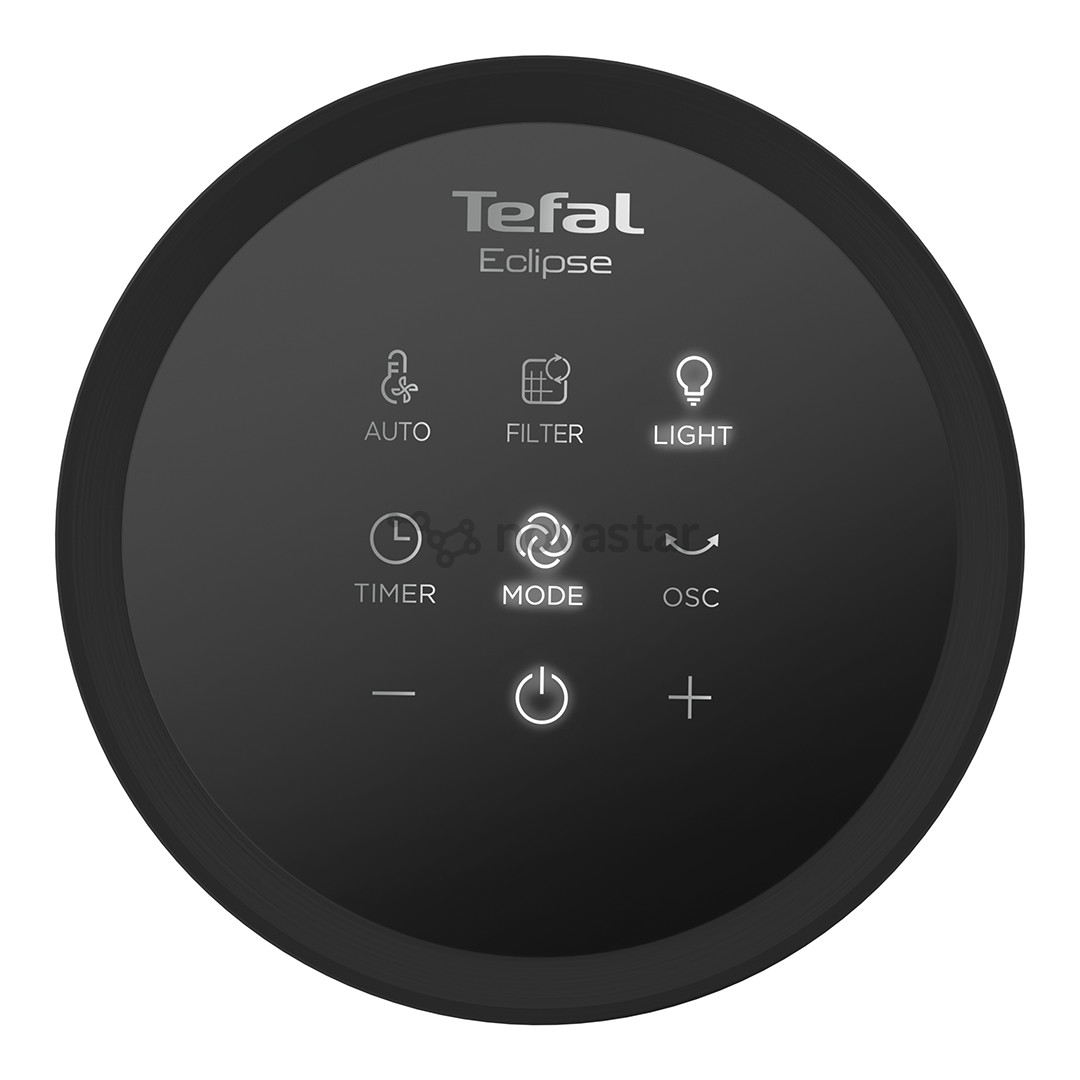 Tefal Eclipse 2in1, 120 m³/val., pilkas - Oro valytuvas ir ventiliatorius