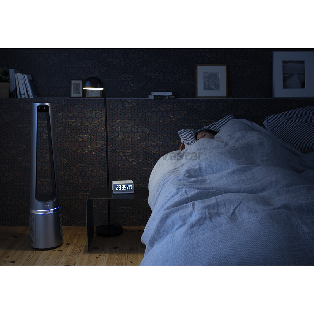 Tefal Eclipse 2in1, 120 m³/val., pilkas - Oro valytuvas ir ventiliatorius