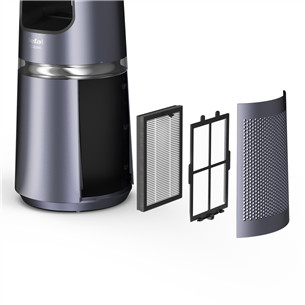 Tefal Eclipse 2in1, 120 m³/val., pilkas - Oro valytuvas ir ventiliatorius