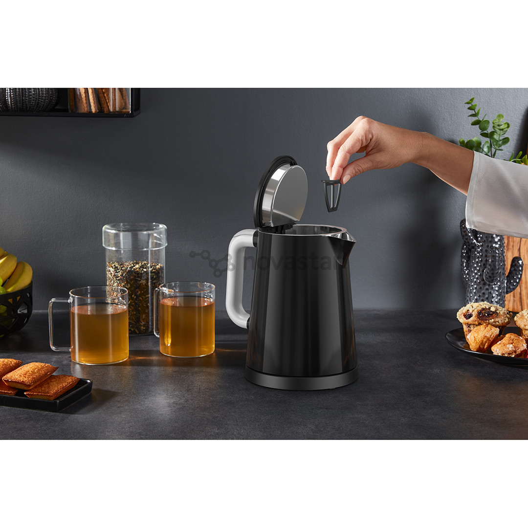 Tefal Smart & Light, variable thermostat, 1 L, black - Kettle