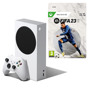 Žaidimų konsolė Microsoft Xbox Series S All-Digital 512GB + FIFA 23