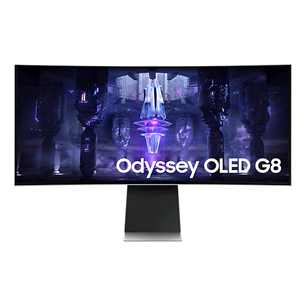 Monitorius Samsung Odyssey OLED G8, 34", Ultra-WQHD, Curved, 175 Hz LS34BG850SUXEN