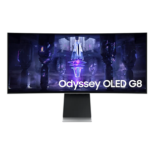 Monitorius Samsung Odyssey OLED G8, 34", Ultra-WQHD, Curved, 175 Hz