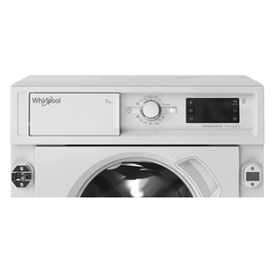 Whirlpool, 7 kg, depth 55 cm, 1400 rpm - Built-in Washing Machine