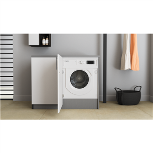 Whirlpool, 7 kg, depth 55 cm, 1400 rpm - Built-in Washing Machine