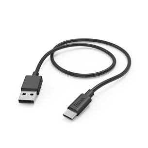 Laidas Hama Charging Cable, USB-A, USB-C, 1 m, black - USB Cable 00201594