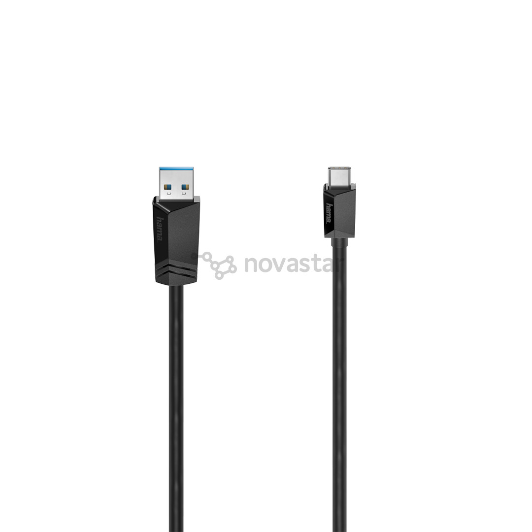 Hama Essential Line, USB-A 3.2 - USB-C, 3A, 1,5 m, black - Cable