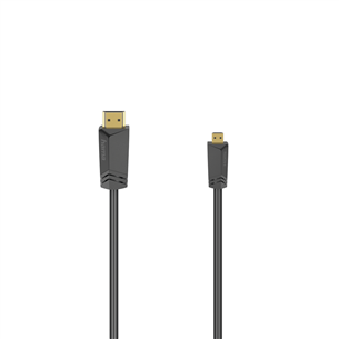 Hama High Speed ​​HDMI 2.0b - HDMI micro, 1,5 m, dark gray - Cable 00205016