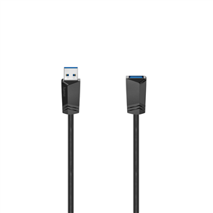 Hama Extension Cable, USB-A 3.0 extension, 1,5 м, черный - Кабель 00200628