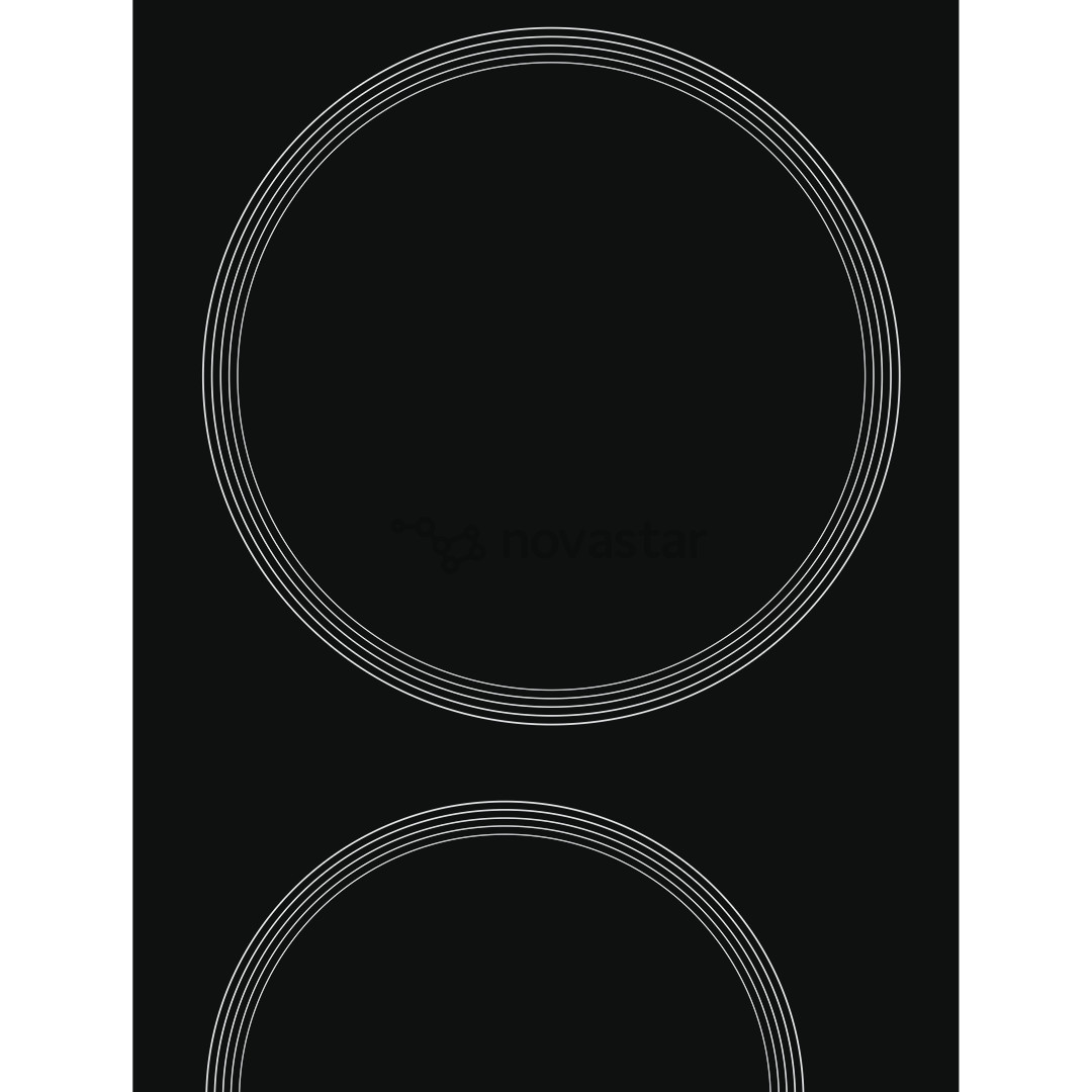 Whirlpool, width 58 cm, frameless, black - Built-in Ceramic Hob