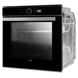 Whirlpool, pyrolytic cleaning, Cook3, 73 L, black - Built-in Oven