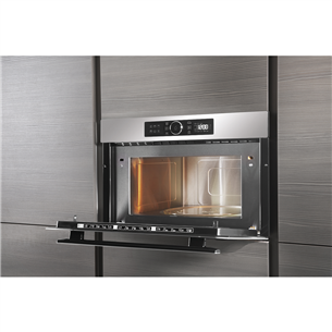 Whirlpool, 31 L, 1000 W, inox - Built-in Microwave Oven with Grill
